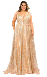 Lindas W1004 Dress Rose-Gold