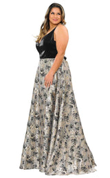 1 of 4 Lindas W1012 Dress Black-Silver