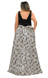 2 of 4 Lindas W1012 Dress Black-Silver