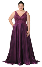 3 of 24 Lindas W1032 Dress Plum