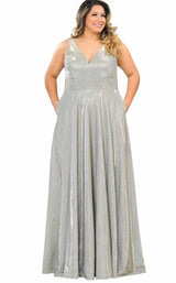 2 of 8 Lindas W1036 Dress Silver-Gold