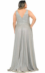 4 of 8 Lindas W1036 Dress Silver-Gold