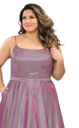 19 of 32 Lindas W1038 Dress Magenta