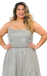 21 of 32 Lindas W1038 Dress Silver-Gold