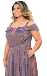 29 of 44 Lindas W1060 Dress Red-Purple
