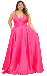 1 of 18 Lindas W1070 Dress Fuchsia