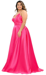 5 of 18 Lindas W1070 Dress Fuchsia