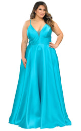 4 of 18 Lindas W1070 Dress Teal