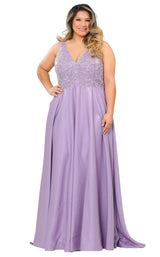 Lindas W1074 Dress Lavender
