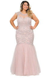 2 of 22 Lindas W1084 Dress Mauve