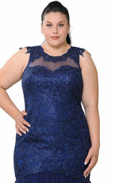 14 of 22 Lindas W1084 Dress Navy