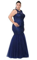 7 of 22 Lindas W1084 Dress Navy