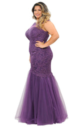 8 of 22 Lindas W1084 Dress Purple