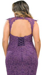 22 of 22 Lindas W1084 Dress Purple