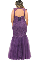 11 of 22 Lindas W1084 Dress Purple