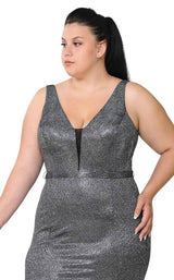 5 of 6 Lindas W1086 Dress Black-Silver