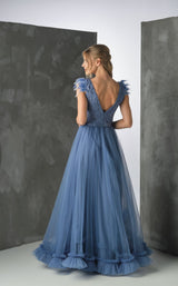 2 of 2 Rozallini Y0125 Dress Classic-Blue