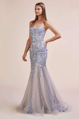 2 of 4 Andrea and Leo A0629 Dusty Blue