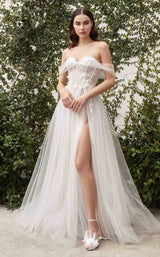 1 of 3 Andrea and Leo A1036W Dress Off-White