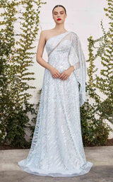 1 of 3 Andrea and Leo A1064 Dress Blue