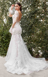 2 of 2 Andrea and Leo A1073W Dress Off-White-Nude