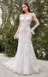 1 of 2 Andrea and Leo A1073W Dress Off-White-Nude