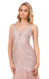 3 of 4 Nox Anabel A396 Dress Rose-Tan