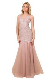 1 of 4 Nox Anabel A396 Dress Rose-Tan