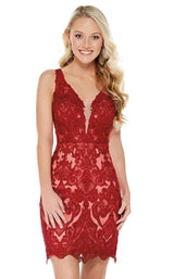 1 of 4 Alyce 1333 Claret