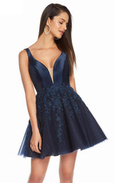 1 of 4 Alyce 3842 Dress Navy-Black