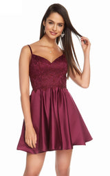 2 of 6 Alyce 3848 Dress Black Cherry
