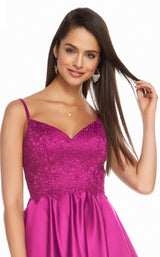6 of 6 Alyce 3848 Dress Raspberry