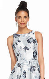 3 of 4 Alyce 3890 Dress Silver-Navy