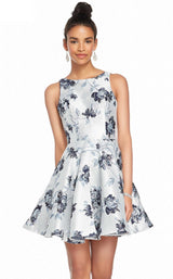 1 of 4 Alyce 3890 Dress Silver-Navy