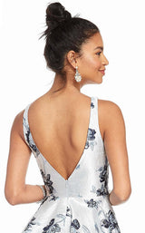 4 of 4 Alyce 3890 Dress Silver-Navy