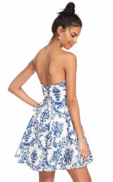 1 of 3 Alyce 3905 Dress Blue-White