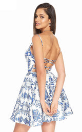 2 of 4 Alyce 3906 Dress Blue-White