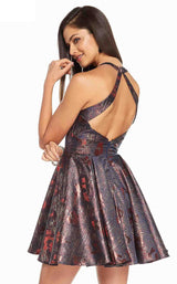 2 of 4 Alyce 3913 Dress Navy-Wine