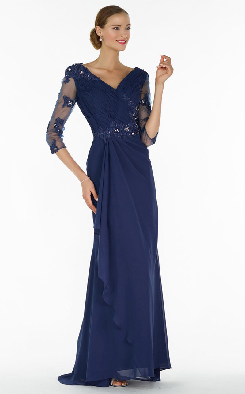 alyce paris navy blue dress Alyce 29681 Dress
