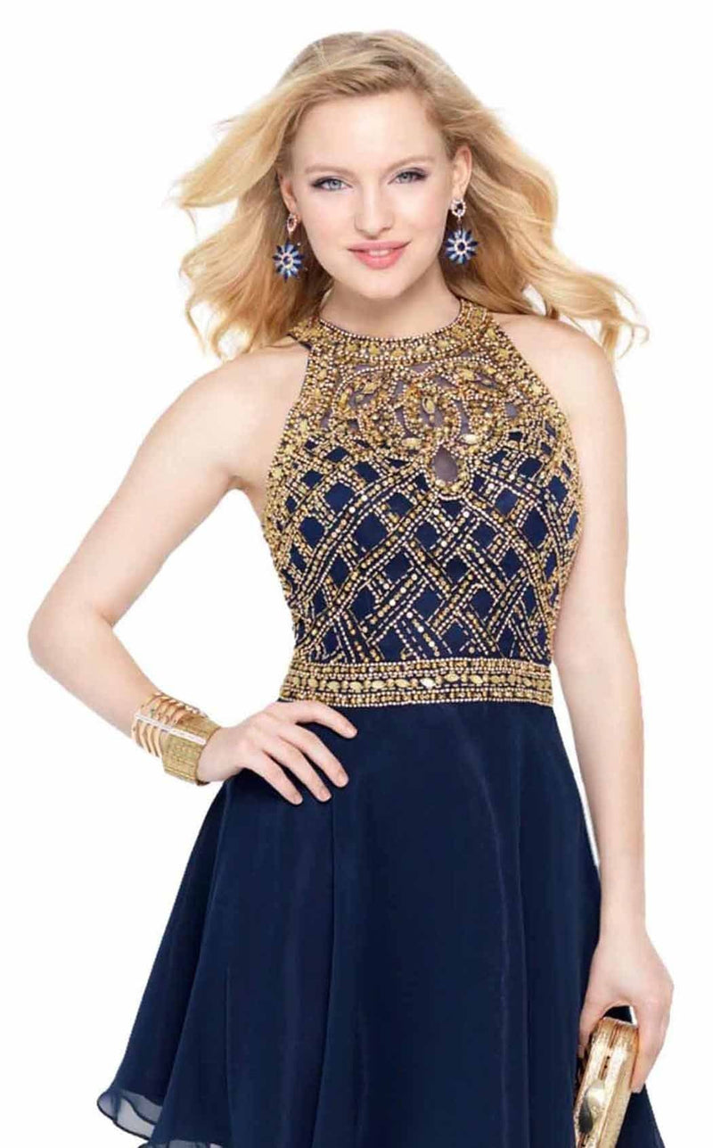 Alyce 46577 Navy/Gold