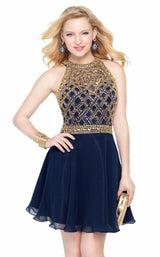 1 of 4 Alyce 46577 Navy/Gold