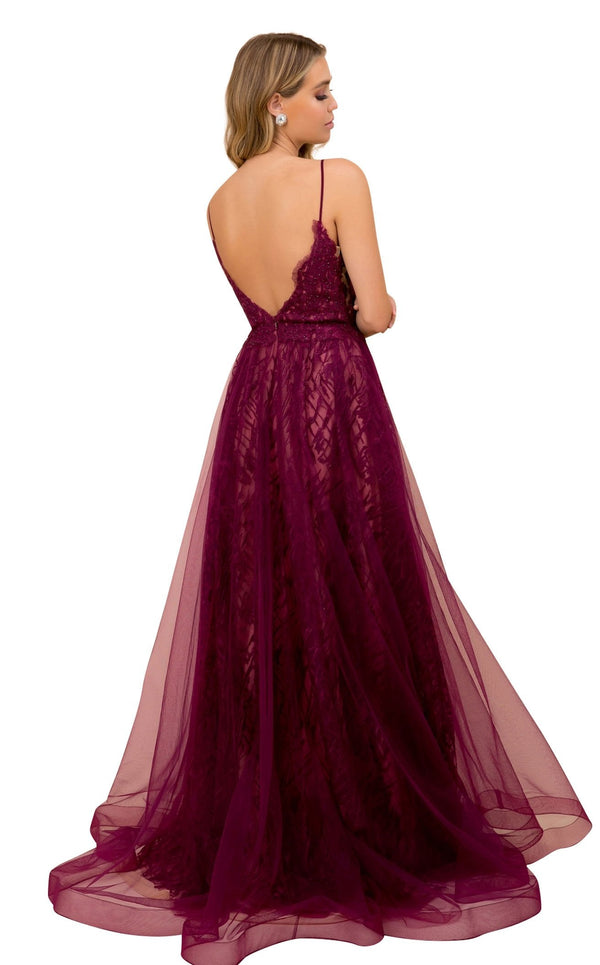 Nox Anabel C305 Dress Wine-Nude