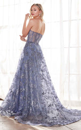 2 of 3 Cinderella Divine CB046 Dress Smoky-Blue