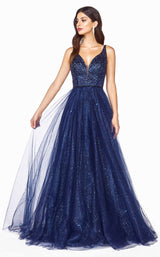 3 of 4 Cinderella Divine CD0150 Dress Navy