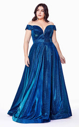 1 of 3 Cinderella Divine CD210C Dress Metallic-Blue