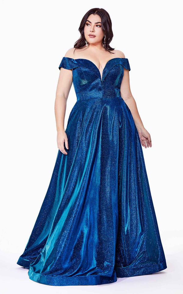Cinderella Divine CD210C Dress Metallic-Blue