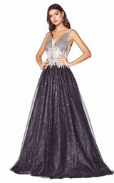 1 of 4 Cinderella Divine CD70 Dress Black-Silver