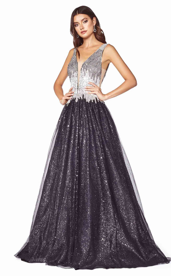 Cinderella Divine CD70 Dress Black-Silver