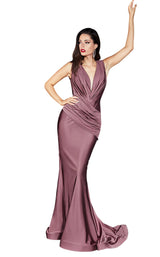 2 of 4 Cinderella Divine CD912 Dress Deep-Mauve