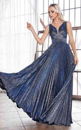 2 of 4 Cinderella Divine CH211 Dress Metallic-Navy